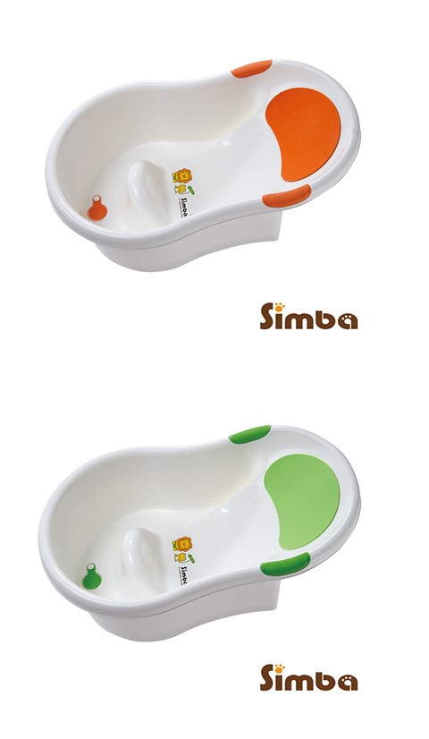 Simba 小獅王 辛巴 不滑落浴盆 橘色/綠色 顏色隨機